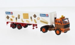 Brekina 85672 - H0 - Volvo F89 Koffer-Sattelzug Bahlsen - Datra-Spedition
